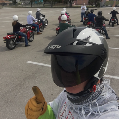 MTII motorcycle training class riders